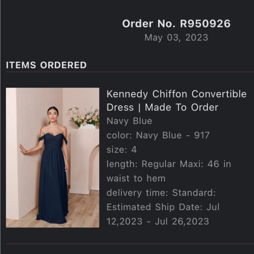 Reverly bridesmaid dress!